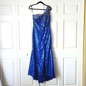 BLUE PROM DRESS | PROM DRESS | SEQUIN DRESS | SEQUIN PROM DRESS | BLUE DRESS